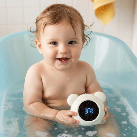 Thermomètre de bain LED intelligent pour bébé ThermoPop