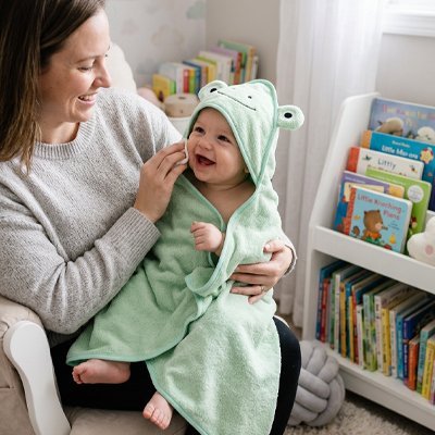 cape de bain bébé mignonne