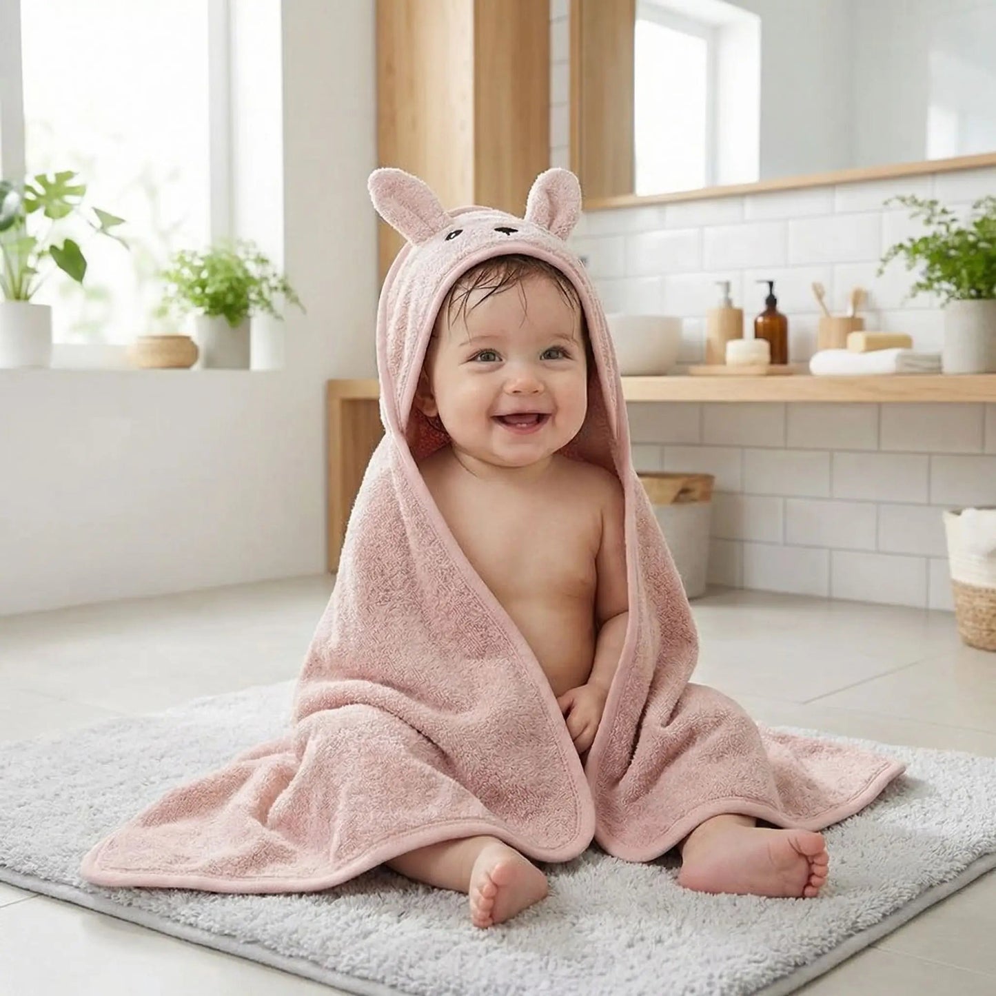 Cape de bain bébé | Ultra - douce et absorbante - kidzbutterfly.com
