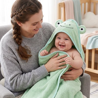 serviette bébé capuche animaux