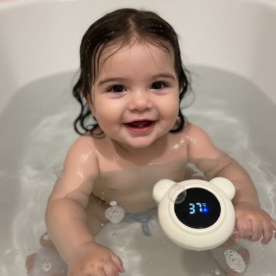 Thermomètre de bain numérique précis pour eau de bain bébé